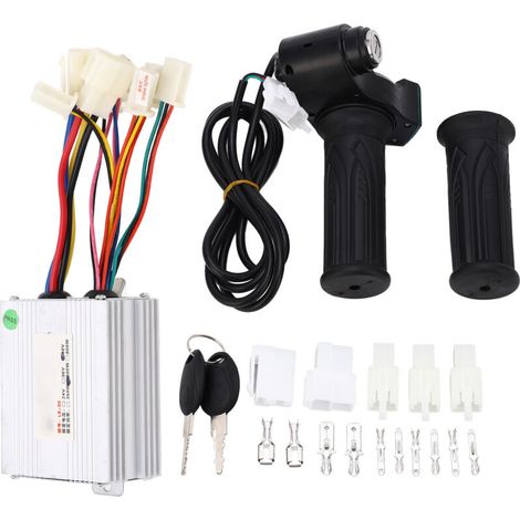 Kit de contrôleur électrique pour tricycle et scooter 48V 500W avec poignée d'accélérateur et écran de puissance