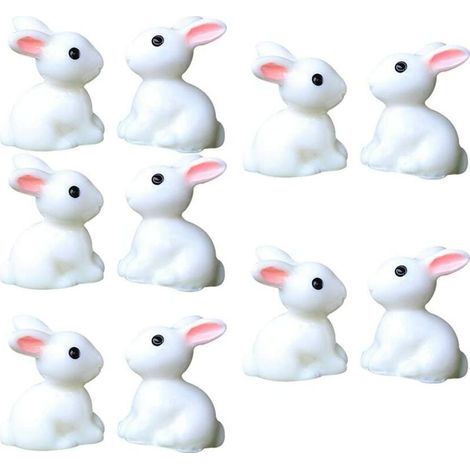 10 Miniatur-Kaninchen-Blumentopf-Ornamente (1/5)