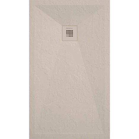 Receveur de douche crème ardoise Stone Plus, grille de couleur - 190 x 100 cm (1/4)