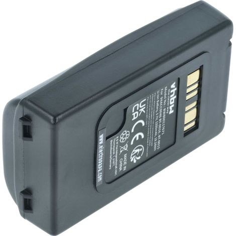 vhbw 1x batería compatible con Datalogic Skorpio X3, Skorpio X4 escáner códigos de barra, TPV (5200 mAh, 3,7 V, Li-Ion)