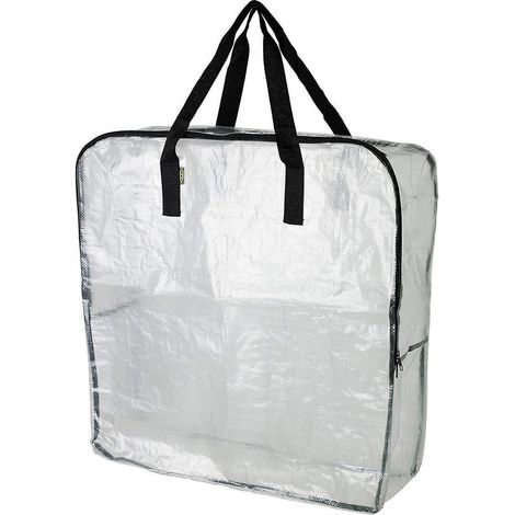 sac De Rangement Transparent, Grand Sac Demenagement Xxl 656522cm Avec Poigne De Transport, Sac Rangement Vtements, Jouets, Couette Pour Buander (1/5)