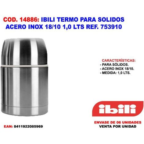 IBILI ibili termo para solidos acero inox 18-10 1 lt 753910 , ibili termo para solidos acero inox 18-10 1 lt 753910