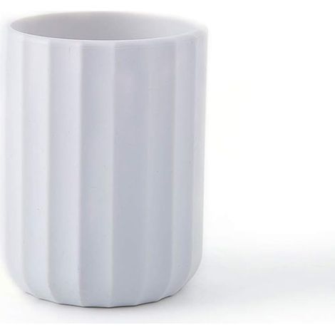 Porte-crayon en silicone rond stylo tasse pour bureau mignon bureau papeterie organisateur support (blanc) (1/2)