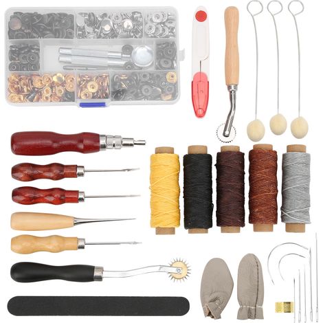 Leather Working Tools Practical DIY Hand‑Made Sewing Repair Kit for Coats Tents Mattresses (1/5)