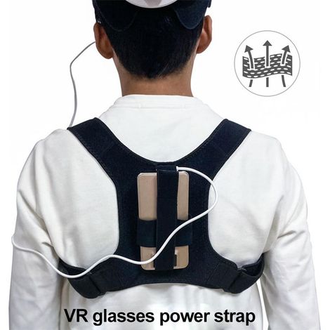 Sangle de Dos pour Oculus Quest 2, Housse de Batterie Externe, Correcteur Postural Respirant et Léger (1/5)