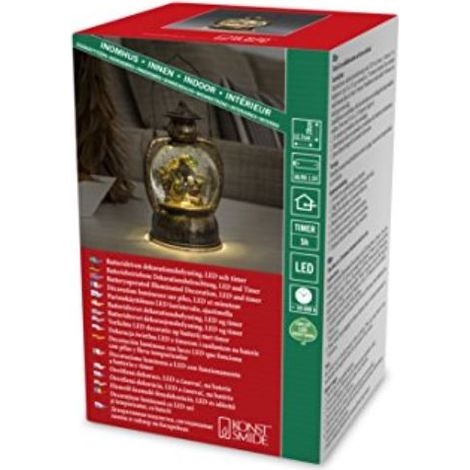 KONSTSMIDE 3499-000 LED Kugellaterne Weihnachtskrippe Höhe 20cm (1/3)