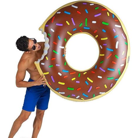 bouée gonflable en forme de donut, idéale pour la piscine, pour adultes et enfants. Matelas de natation gonflable pour enfants.