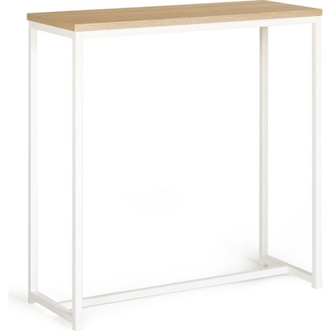 Konsole DETROIT Industriedesign Holz und Metall weiß