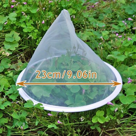Filtre en maille nylon multi-spécifications, Passoire conique de 23cm/9.07" pour jus, lait de soja, miel et café, Outil de filtration de liquide durable pour éliminer les impuretés (1/4)