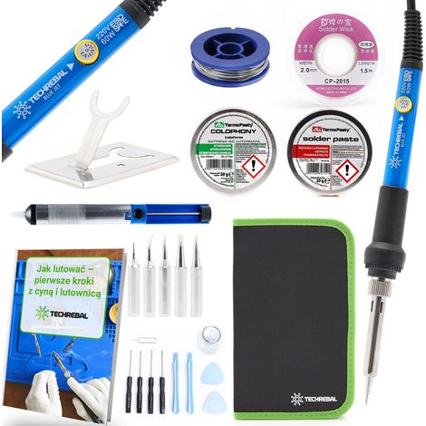 Saldatore di precisione Techrebal "Blue Jet" TBJ60W da 60W + astuccio (1/5)