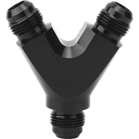 3-Wege-Adapter vom Typ Y-AN10-Stecker auf 2X AN10-Stecker, universeller schwarzer Aluminiumlegierungsanschluss für Öl-Kraftstoff-Wasser-Luftleitungsmessgeräte