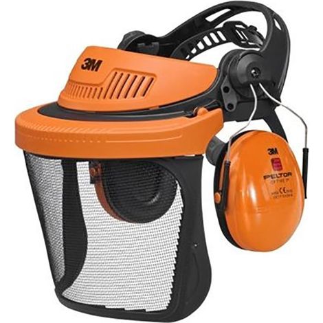 Kit Casco Forestal G500V5CH510 Naranja 3M