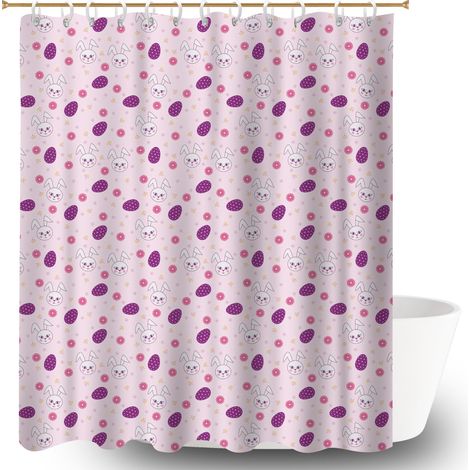 Rideau de bain en polyester 180x180 moderne rideau étanche pour offrir à noël ou un anniversaire (1/5)