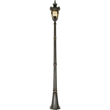 Elstead Philadelphia - Grand lampadaire extérieur à 3 ampoules, bronze vieilli IP44, E27 (1/4)