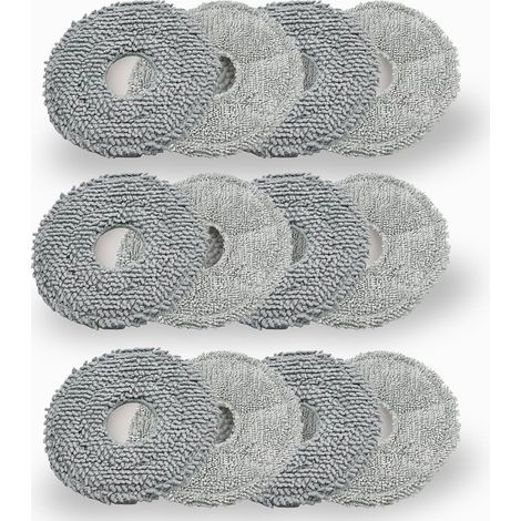Lot de 12 Serpillères pour Dreame L10s Ultra Gen 2, L10s Pro Ultra Heat L20 Ultra X30 X40 L40 Ultra Chiffon Lingette Lavette (1/5)