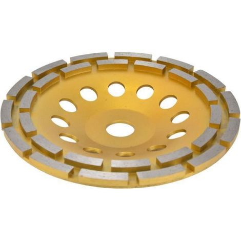 Meule à godets diamantée - - 180 mm - Pour béton et marbre - Réduction de l'usure - Haute durabilité (1/4)