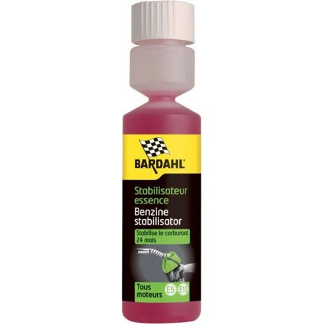 Bardahl – Stabilisateur essence 250 ml – Prolonge la conservation jusqu'à 24 mois – Évite le colmatage des filtres – Lubrification soupapes optimale