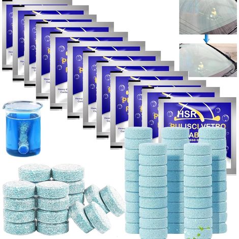 Lave Glace Concentré Pastille,50pc Pastille Lave Glace Voiture,Nettoyant Pare Brise (1/5)
