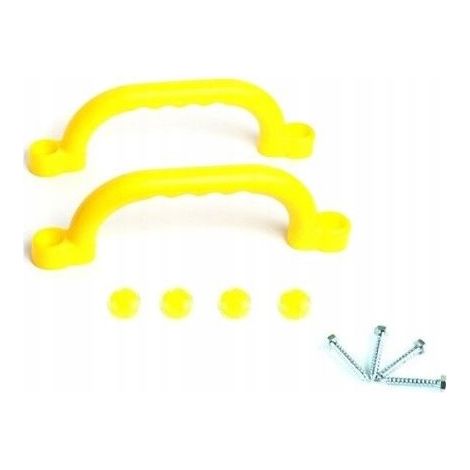 Poignées en plastique 25 cm jaune pour votre aire de jeux