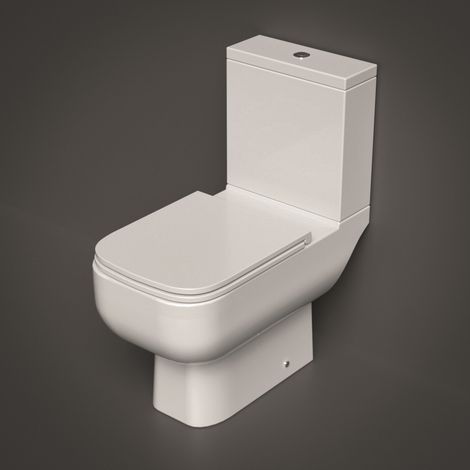 RAK Series 600 Close Coupled Toilet with Soft Close Slim Sandwich Seat (1/2)