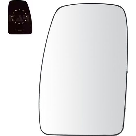 Inserto de espejo retrovisor izquierdo calefactable de 11 cm para el lado del conductor, compatible con Renault Master, Opel Movano y Nissan NV (2010-), Interstar (2004-), 6042545E FT88591 (1/5)