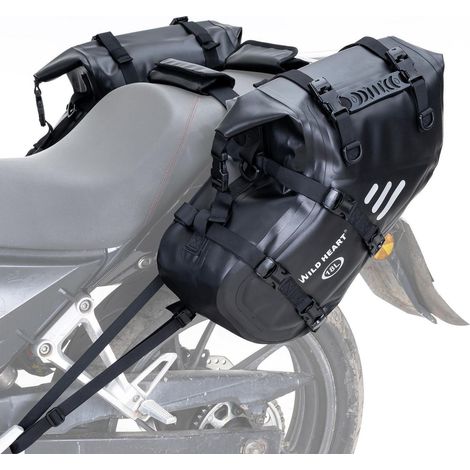 Motorrad-Satteltaschen 36L wasserdicht TPU mit Reflektorstreifen und Schultergurtfunktion (1/5)
