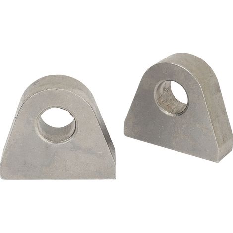Attelage chape acier 1 pouce épais, 2 pièces support à souder pour tracteur, fixation robuste pour benne et remorque (1/5)