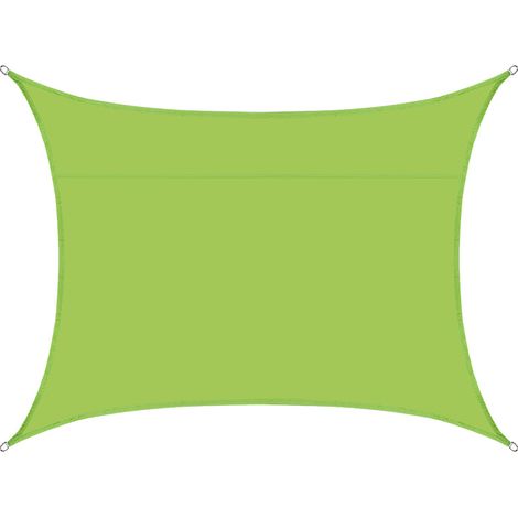 Voile d'ombrage rectangulaire imperméable, 98% UV imperméable, extérieur cour patio jardin parking(Vert,2X2.5M)