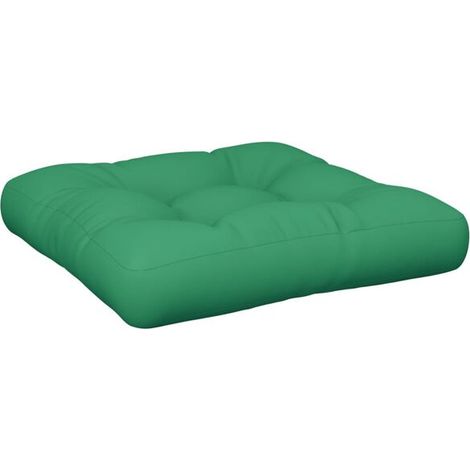 Coussin de plateau vert, dimensions 50 x 50 x 12 cm, en tissu (1/5)