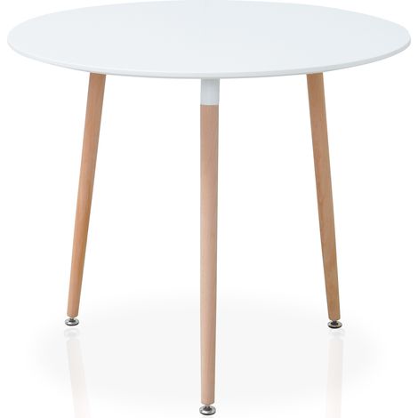 Mesa de cocina redonda estilo nórdico Modelo Aria (1/3)