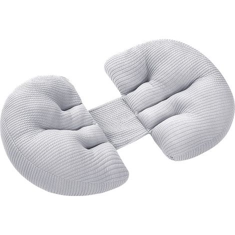 1 Coussin maternité forme U, cales amovibles, tissu bambou polyester, soutien dos ventre jambes, grossesse (1/5)