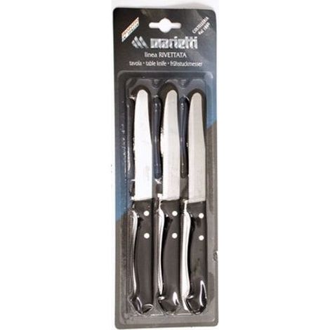 6 Coltelli da tavola 11,5 Nero