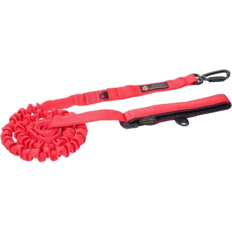JoQu® Ultra Strong Runners stoßdämpfende Hundeleine, Rot