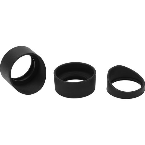 Lot de 3 protections oculaires en caoutchouc souple pour microscope AmScope SW SM ZM (1/5)