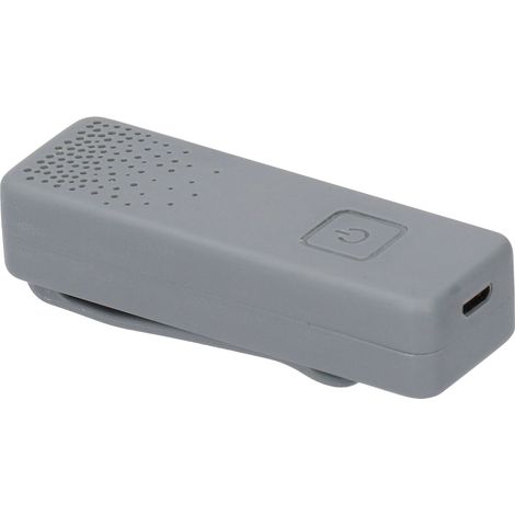 Tragbarer Luftreiniger mit 8 Millionen negativen Ionen, USB-wiederaufladbarer Ionengenerator mit Krawattenklammer, grau. (1/5)