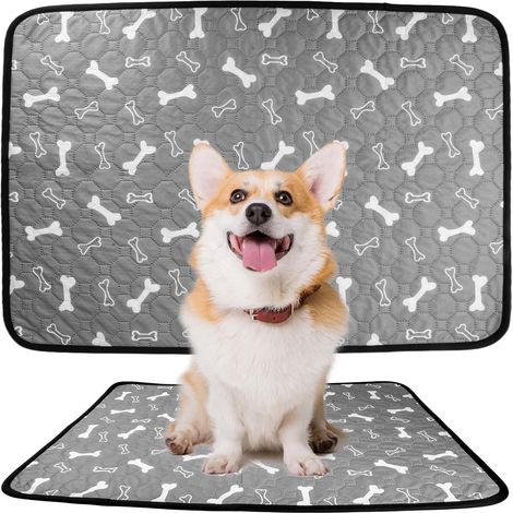 2 Pièces Tapis Éducateur Chien, 50x70 cm Lavable Réutilisable, Absorbant Anti-Fuite, Pour Chien Chat Lapin (1/5)