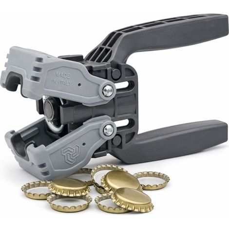 KIT: Tappatrice bottiglie manuale con 100 tappi - Capsulatrice a due leve per tappi a corona da 26 mm (1/5)