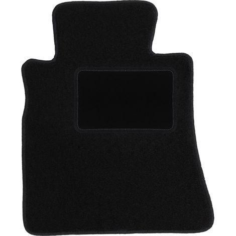 Alfombrilla de terciopelo para el conductor para: Mercedes SD W126 sedán (1979-1991) negra