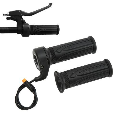 Waterproof electric throttle grip for bicycle/scooter, compatible with 22.2mm handlebars (1/5)