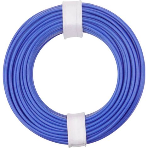 Donau Elektronik 175-012 Fil de câblage LiY 1 x 0.75 mm² bleu 1 pc(s)