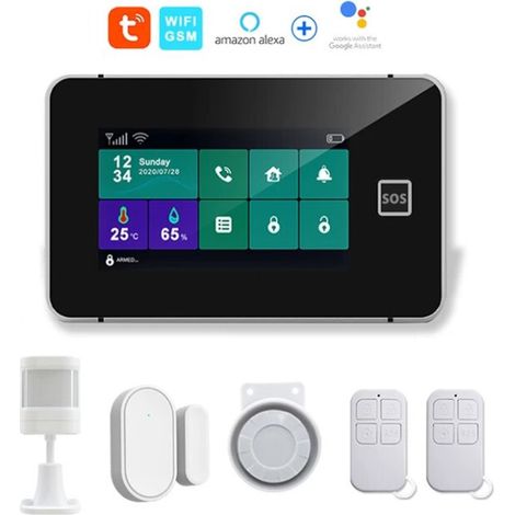 Tuya Sistema di Allarme Smart WiFi e GSM 4G con Display Touch Screen