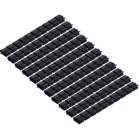 100 attaches câble panneau solaire en plastique PA66 isolant, fixations pour gestion et maintien des câbles PV, lot de 100 pièces (1/5)