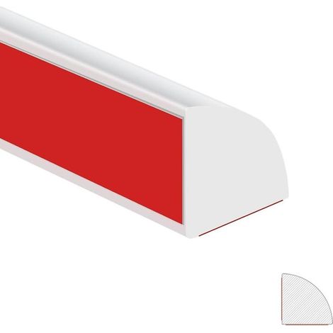 Garniture Murale Autocollante,Plinthe pvc,Moulure Plafond,Moulure Decorative,Moulure Quart de Rond,Moulure Adhesive,Pour les murs,les comptoirs,les sols,les bords d'armoires(2m,blanc) (1/5)