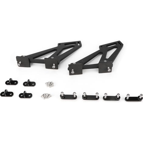 Supports de fixation universels pour aileron arrière de coffre de course en alliage d'aluminium usiné CNC pour voiture (1/5)