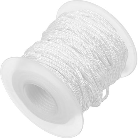 Cordon de store en polyester blanc 20 mètres et 2,2 mm diamètre, idéal pour la décoration (1/5)