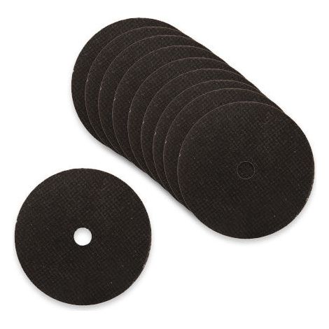 Disque Abrasif - 75 mm - Pour Meuleuse Pneumatique Droite Et Angulaire - 22000 Tr/Min - Lot De 10 (1/2)