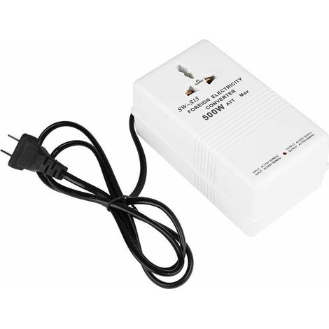 Jeffergarden Transformateur de convertisseur de tension élévateur et abaisseur SW S15 500W de 220V à 110V et 220V à 110V prise CN) (1/5)