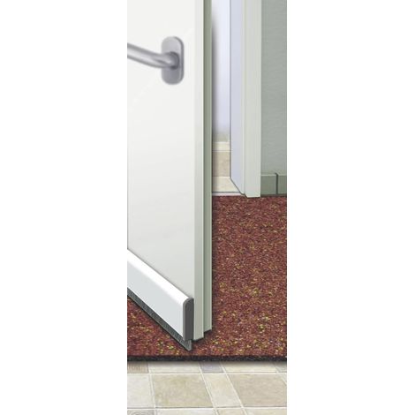 Junta automática para puerta, 1 m de largo, blanca, recortable a medida