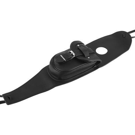 Sacoche réservoir moto en similicuir, panneau de protection pour réservoir, accessoire Harley Iron 883 1200, housse de réservoir avec coussin, noir, dimensions universelles (1/5)