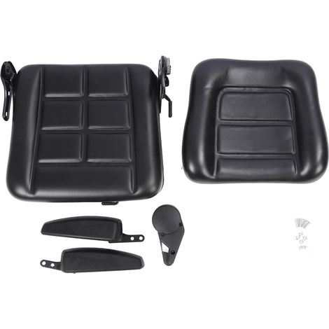 Siège de Chariot élévateur avec Micro Interrupteur, Siège de Confort amélioré Ergonomique pour Chariot élévateur, Chargeur de Dérapage, Rétrocaveuse (avec Accoudoir) (1/5)